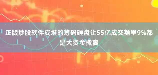 正版炒股软件成堆的筹码砸盘让55亿成交额里9%都是大资金撤离