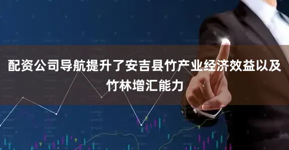 配资公司导航提升了安吉县竹产业经济效益以及竹林增汇能力